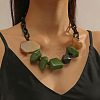 Bohemian Resin Nuggets Beaded Chunky Necklaces for Women FS-WGA6DA1-10-1