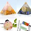 Olycraft 9Pcs 9 Style Custom Carbon Steel Self-adhesive Picture Stickers DIY-OC0008-60-6