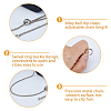 Zinc Alloy Phone Hand Strap Chains Adjustable Diagonal Chain wave Clip FIND-WH0260-56P-4