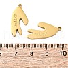 304 Stainless Steel Split Pendants STAS-H235-03A-G-3