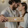 Rectangle Wooden Pregnancy Test Keepsake Box with Slide Cover CON-WH0102-002-5