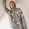 40Pcs 20 Style Bear/Rabbit Shape Polyester Knitted Appliques PATC-FG0001-35-4
