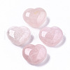 Natural Rose Quartz Heart Love Stone G-S364-062A-1