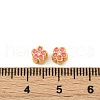 Brass Clear Cubic Zirconia Beads KK-Q081-09A-MG-3