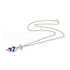 BFF/Best Friends Forever Alloy Pendant Necklaces NJEW-K124-02D-P-2