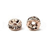 Brass Rhinestone Spacer Beads RB-A014-Z7mm-01RG-NF-3