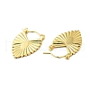 Brass Chunky Heart Hoop Earrings for Women EJEW-A079-05G-2