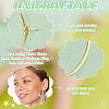 Unicraftale Long-Lasting Plated Brass Hoop Earrings Findings KK-UN0002-45A-5