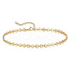 Summer Beach 201 Stainless Steel Disc Sequin Link Chain Anklets for Women FS-WG8E132-02-1