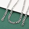 Non-Tarnish Fashionable 304 Stainless Steel Figaro Chain Necklaces for Men X-STAS-A028-N017P-3