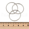 201 Stainless Steel Trinity Interlocking Ring Finger Rings FS-WG6776A-06-4