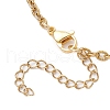 2Pcs 2 Colors Two Tone 304 Stainless Steel Textured Cable Chain Bracelet Making AJEW-JB01339-4