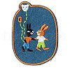 Bunny Computerized Embroidery Cloth Iron on/Sew on Patches DIY-F034-A17-1