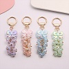 50Pcs UV Plating Rainbow Iridescent Acrylic Beads PACR-CJ0001-27-7