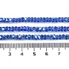 Electroplate Glass Beads Strands GLAA-Q105-03H-4