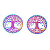 Ion Plating(IP) 201 Stainless Steel Filigree Pendants STAS-S118-108-1