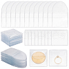   100Pcs 2 Styles Dustproof PVC Commemorative Coin Storage Envelope Bags for Jewelry ABAG-PH0001-49-1