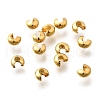304 Stainless Steel Crimp Beads Covers STAS-P239-34G-03-1