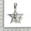 304 Stainless Steel Big Pendants STAS-C099-05AS-3