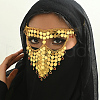 Vintage Exotic Style Tassel Face Mask Metal Headbands for Women WT1969-4