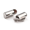 Non-Tarnish 304 Stainless Steel Slide On End Clasp Tubes STAS-C044-07A-P-3