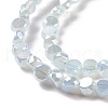 Transparent Electroplate Glass Beads Strands GLAA-E036-06A-4