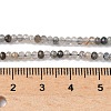 Natural Tourmalinated Quartz Beads Strands G-RM241221-O7-4