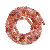 Natural Red Agate Beads Strands G-RM2025-B32-3