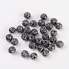 Metal Alloy Rhinestones Beads ALRI-B032-1-2