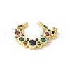 Brass Micro Pave Cubic Zirconia Pendants KK-K403-02G-01-2