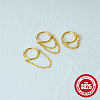 925 Sterling Silver Hoop Cartilage Earrings FS-WG5B1DD-01-2