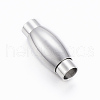 Tarnish Resistant Smooth 304 Stainless Steel Magnetic Clasps with Glue-in Ends X-STAS-H402-18P-4mm-1
