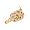 304 Stainless Steel Micro Pave Cubic Zirconia Pendants STAS-D305-02G-E-2
