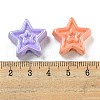 UV Plating Iridescent Acrylic Beads X-OACR-G039-17-3