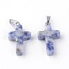Natural Blue Spot Jasper Pendants G-J354-05-2