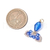 Transparent Glass Pendants PALLOY-MZ00725-04-4