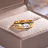 925 Sterling Silver Pave Cubic Zirconia Finger Rings for Women KW2493-2-1