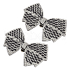 SUPERFINDINGS 2Pcs Cloth with Rhinestone Shoe Buckle Clips FIND-FH0008-78B-1