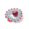 Glass Beads Pendants PALLOY-MZ00654-03-4