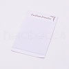 Flannelette and Plastic Necklace Display Cards X-DIY-WH0209-60-1