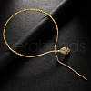 Snake Brass Crystal Rhinestone Lariat Necklaces for Women FS-WG9EF43-01-3