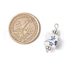 Handmade Printed Porcelain Pendants PALLOY-JF03965-01-2