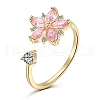 925 Sterling Silver Open Finger Rings RJEW-A019-48G-1