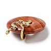 Natural Red Jasper Pendants G-E088-01G-01-3
