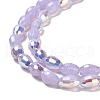 Baking Painted Glass Beads Strands DGLA-D001-02G-3