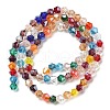 Transparent Electroplate Glass Beads Strands EGLA-A039-T4mm-A29-2