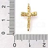 Brass Pave Cubic Zirconia Connector Charms KK-M101-03C-G02-3