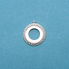 Brass Pendant Cabochon Settings KK-TAC0014-04A-S-1