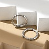 Tarnish Resistant 202 Stainless Steel Huggie Hoop Earrings EJEW-F111A-17mm-P-2