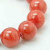 Natural Mashan Jade Round Beads Strands G-D263-6mm-XS03-1